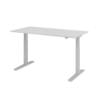 Sitz-Steh-Schreibtisch el.160x80cm Grau