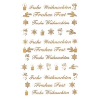 AVERY Zweckform Aufkleber Frohe Weihnachten, 