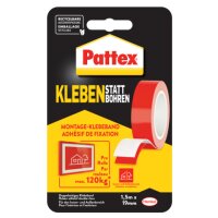 Pattex Kleben statt Bohren doppelseitiges Klebeband 19,0...