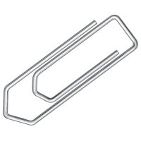 Briefklammer, Metall, 32 mm, verzinkt, Schachtel mit 1000...