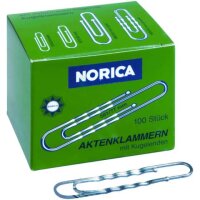 Büroklammer 77mm Norica, Kugelenden, 100