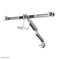 Neomounts NM-D775DX3SILVER Monitorarm 17-27" - Gasfeder - Topfix - 180°-Stopp