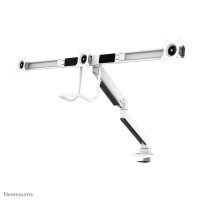 Neomounts NM-D775DX3WHITE Monitorarm 17-27" - Gasfeder - Topfix - 180°-Stopp