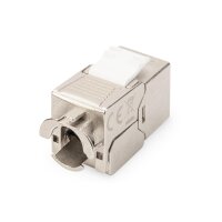 DIGITUS Keystone Jack Cat6a RJ45 geschirmt Metall Set 24Stk.