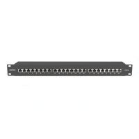 DIGITUS Patchpanel 1HE 24-Port Cat6a geschirmt schwarz 4