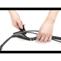 DIGITUS Flexibler Kabelspiralschlauch mit Einzugshilfe 5m 4