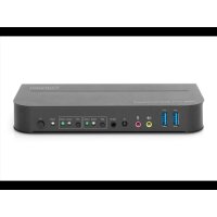 DIGITUS KVM Switch, 2-Port, 4K60Hz, 2xDP in, 1xDP/HDMI out 3