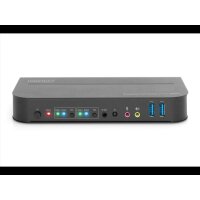 DIGITUS KVM Switch, 2-Port, 4K60Hz, 2xDP in, 1xDP/HDMI out 4