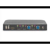 DIGITUS KVM Switch, 2-Port, 4K60Hz, 2xDP in, 1xDP/HDMI out 5