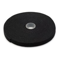DIGITUS Klettbandrolle 10x15x2,6mm schwarz 1