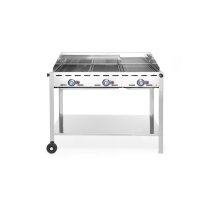 Grillsystem Green Fire 3 Brenner, HENDI, Profi Line, 17,4kW, 1078x612x(H)825mm