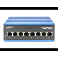 DIGITUS Switch Ind. 8-Port  Gigabit         Unmanaged blau 3