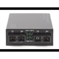 DIGITUS Medienkonverter Gigabit Multimode/ Singlemode, SC/SC