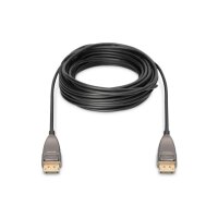 DIGITUS DisplayPort Glasfaser Kabel AOC Hybrid 8K DP 1.4 20m