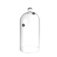 Glasglosche mit Lüftungsöffnung, HENDI, Cocktail-Glosche, ø130x(H)282mm