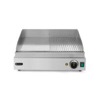 Grillplatte, HENDI, Profi Line, 1/2 glatt, 1/2 gerillt, 230V/2400W, 550x435x(H)245mm