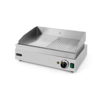 Grillplatte, HENDI, Profi Line, 1/2 glatt, 1/2 gerillt, 230V/2400W, 550x435x(H)245mm