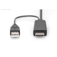 DIGITUS 4K HDMI Adapterkabel - HDMI auf DisplayPort 2m 3