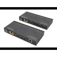 DIGITUS 4K HDBaseT HDMI KVM Extender Set USB 2.0 150m 2
