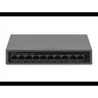DIGITUS Switch 8+2Port  10/100  30W FE PoE Unmanaged schwa 3
