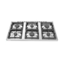Gasherd - 6 Kochfelder, offener Unterbau, HENDI, Kitchen Line, 28,5kW, 1200x700x(H)900mm