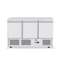 Kühltisch, dreitürig Kitchen Line 380L, Arktic, 230V/220W, 1375x700x(H)890mm