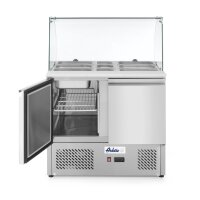 Kühltisch, zweitürig mit Glasdisplay 300L, Arktic, 230V/310W, 912x702x(H)1330mm