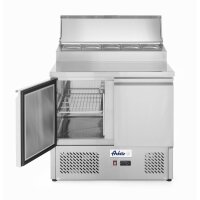 Kühltisch, zweitürig mit Aufsatz-Kühlvitrine 300 L, Arktic, 230V/310W, 900x702x(H)1265mm