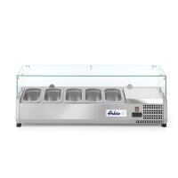 Aufsatz-Kühlvitrine Gastronorm 1/4, Arktic, 5x GN 1/4, 230V/180W, 1205x335x(H)460mm