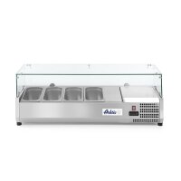 Aufsatz-Kühlvitrine Gastronorm 1/3, Arktic, 4x GN 1/3, 230V/180W, 1208x400x(H)456mm