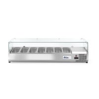 Aufsatz-Kühlvitrine Gastronorm 1/3, Arktic, 4x GN 1/3, 230V/180W, 1208x400x(H)456mm