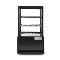 Aufsatz-Kühlvitrine 58 Liter, Arktic, schwarz, 230V/170W, 452x406x(H)830mm