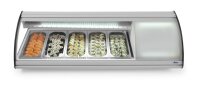 Sushi-Display 5x GN 1/3, Arktic, 230V/160W, 1307x445x(H)327mm