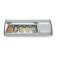 Sushi-Vitrine 5x GN 1/3, Arktic, 230V/160W,...