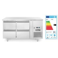 Kühltisch mit 4 Schubladen Profi Line 280L, Arktic, Profi Line, 230V/250W, 1360x700x(H)858mm