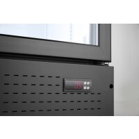 Rückwandkühlschrank mit hinterleuchteter Blende, zweitürig, Arktic, 512L, Schwarz, 220-240V/510W, 1120x585x(H)1900mm