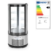 Kuchenvitrine, rund 100L, Arktic, 100L, 230V/210W,...