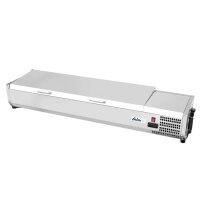 Aufsatz-Kühlvitrine Gastronorm 1/3, Arktic, 4x GN 1/3, 230V/180W, 1205x420x(H)630mm