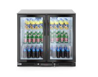 Kühlschrank mit doppelter Tür auf der Rückseite, Arktic, 158L, Schwarz, 220-240V/160W, 900x540x(H)890mm