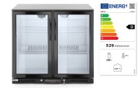 Kühlschrank mit doppelter Tür auf der Rückseite, Arktic, 158L, Schwarz, 220-240V/160W, 900x540x(H)890mm