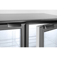 Kühlschrank mit doppelter Tür auf der Rückseite, Arktic, 158L, Schwarz, 220-240V/160W, 900x540x(H)890mm