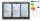 Bar Kühlschrank mit Schiebetüren 308 L, Arktic, 220-240V/160W, 1350x530x(H)870mm