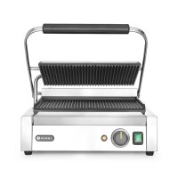 Kontaktgrill - Panini, HENDI, oben und unten gerillt, 230V/2200W, 432x396x(H)214mm