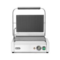 Kontaktgrill - Panini, HENDI, oben gerillt, unten glatt, 230V/2200W, 430x370x(H)514mm