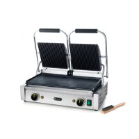Kontaktgrill - Doppelversion, HENDI, oben gerillt, unten...
