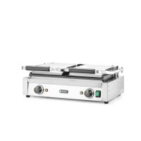 Kontaktgrill - Doppelversion, HENDI, halb glatt, halb gerillt, 230V/3600W, 575x430x(H)510mm