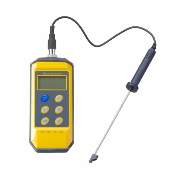 Thermometer mit Digitalanzeige und Stiftsonde, HENDI, 195x85x(H)45mm