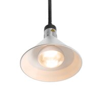 Höhenverstellbare Wärmelampe, konisch, HENDI, Silber, 230V/250W, ø275x(H)650mm