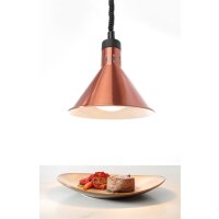 Höhenverstellbare Wärmelampe, konisch, HENDI, Silber, 230V/250W, ⌀275x(H)250mm