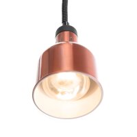 Höhenverstellbare Wärmelampe, zylinderförmig, HENDI, Kupfer, 230V/250W, ⌀175x(H)250mm